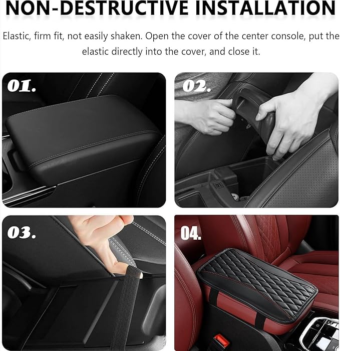 Auto Center Console Pad for Ford Ranger(1998-2002) Accessories Car Armrest Cushion Protects Your armrest and Feels Comfortable on Your Elbows and arms