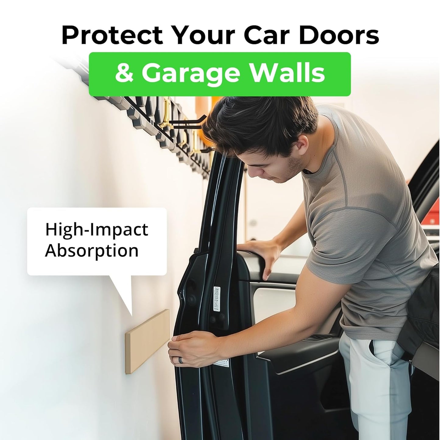 XCEL Foam Rubber Protector Panels – 4 Pack of Versatile Marine Foam Pads – Ideal for Wall Protection, Garage Parking, Car Door & Bumper Padding, Anti Vibration, Insulation, DIY Projects - Cream-Ivory