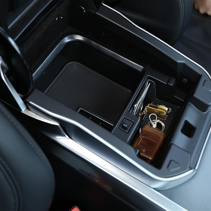 Center Console Armrest Storage Box Organizers Tray Compatible with Land Rover Range Rover Vogue Sport 2013-2017 Car Glove Interior Accessories(with Refrigerator)