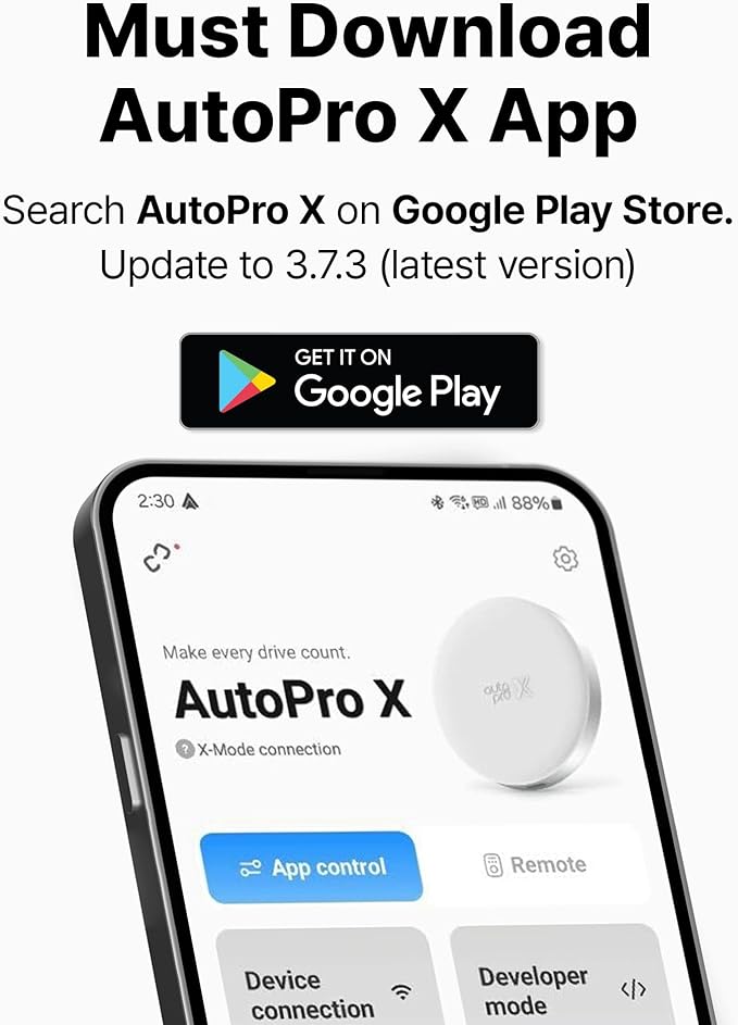 AutoPro X Android Auto Wireless Adapter Samsung DeX Box - Wireless Android Auto Adapter YouTube, ESPN, Netflix in Car Streaming Device - Use Every Google Play Store App from Your Galaxy Phone