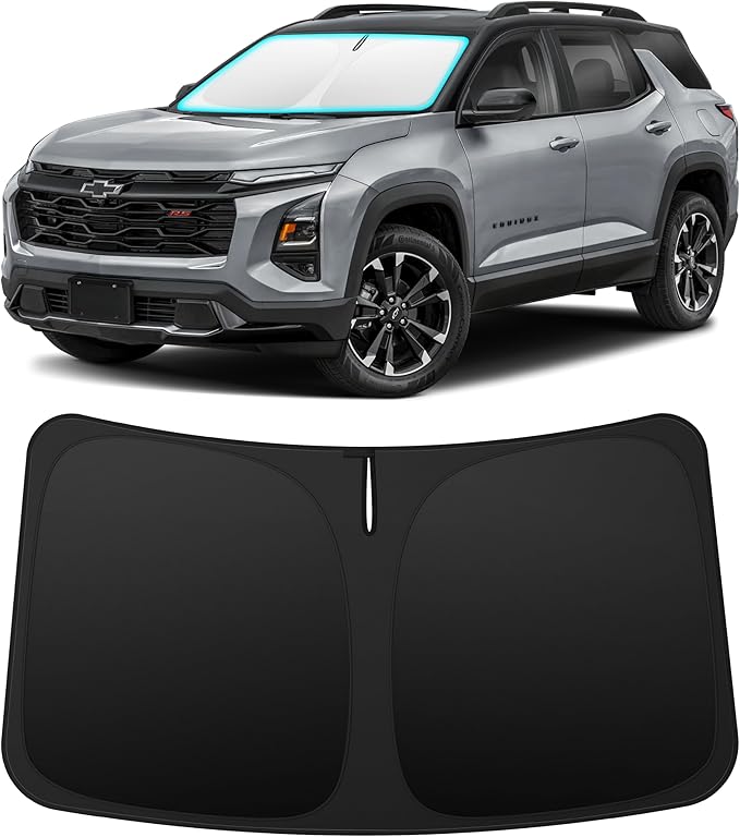 INSAUTO Custom Fit Windshield Sun Shade Accessories for Chevrolet/Chevy Equinox 2025 2026 (EV Not Fit), Foldable Front Window Sunshade, UV & Heat Reflector, Keeps Interior Cool, Includes Storage Bag