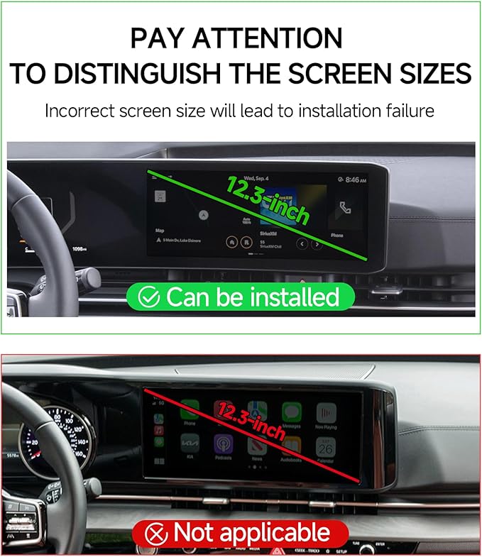 Qi2.2 Max 25W Fast Wireless Car Charger Phone Holder for 2025 2026 Kia Carnival 12.3-Inch Screen, Magnetic Phone Mount Compatible with MagSafe