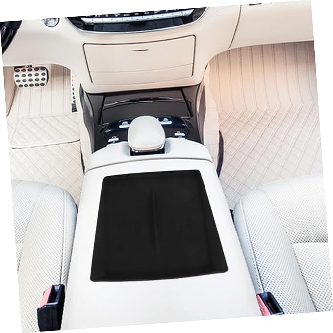 Alipis Anti-Skid Silicone Cordless Charging Mat for Center Console Wireless Charging Pad for Vehicle Interior Fits Model Non-Slip Dashboard Accessory Protection