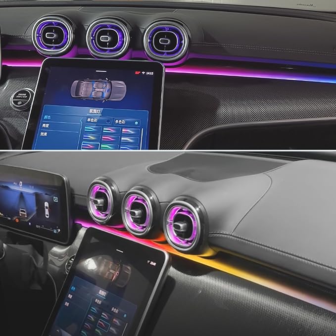 Interior Ambient Light Package 64 colors Replacement for new Benz GLC Class X254 W254 2023-2025year (CVS-8176-C-H-J)