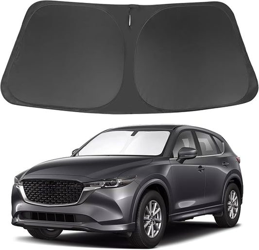 Windshield Sun Shade Custom Fit for 2017-2024 2025 2026 Mazda CX5 CX-5 Accessories Front Window Sunshade Shield Blocker Keeps Car Cool