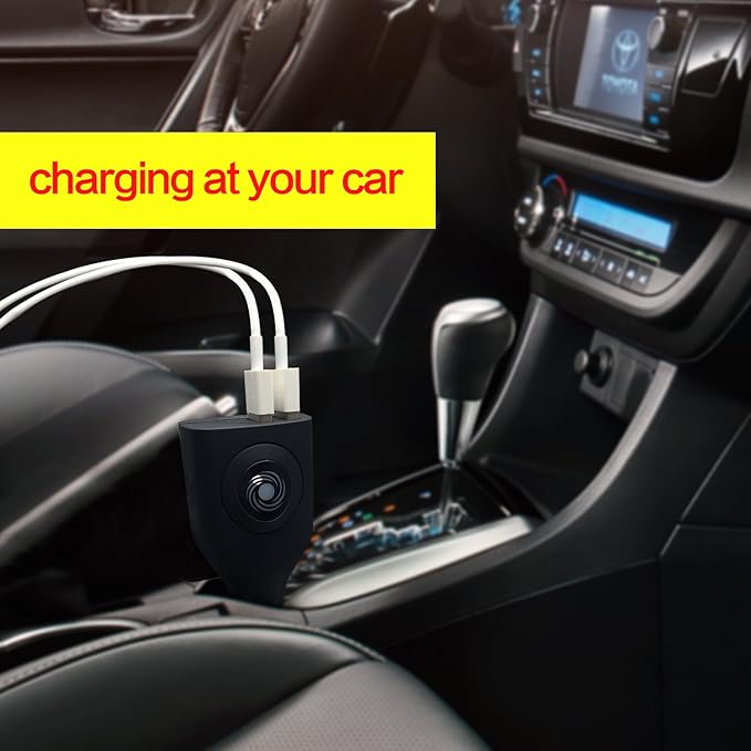 NDLBS Dual USB Car Charger,2-in-1 Car and Home Portable Travel Charger with Foldable Plug for iPhone iPad LG (Camouflage)