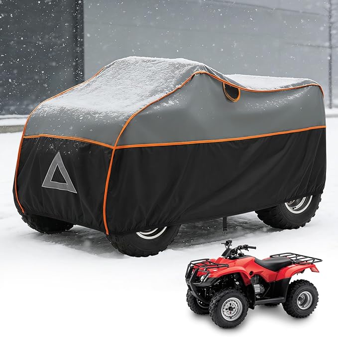 ATV Cover for Hail Protection, 96 Inch Heavy Duty 4 Wheeler Quad Cover, All-Weather Protection, Compatible with Polaris,Honda,Yamaha,Canam,Kawasaki,Suzuki, 96''Lx 50''Wx 48''H