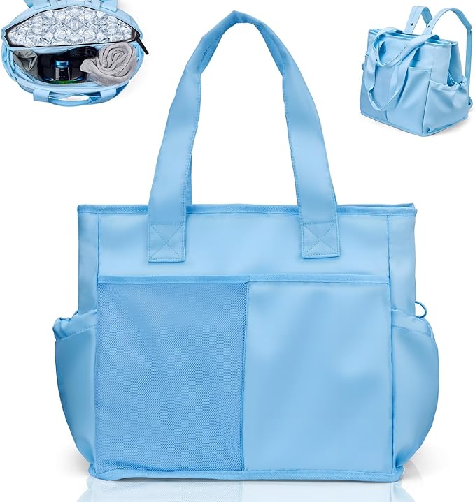 Odoland Soft Cooler Bag - Leakproof & Insulated, 2-in-1 Collapsible Design, Dry/Wet Separation, Large Soft Sided Cooler with Multi-Pocket Design for Beach, Picnic, Camping, Day Trip, Family Size