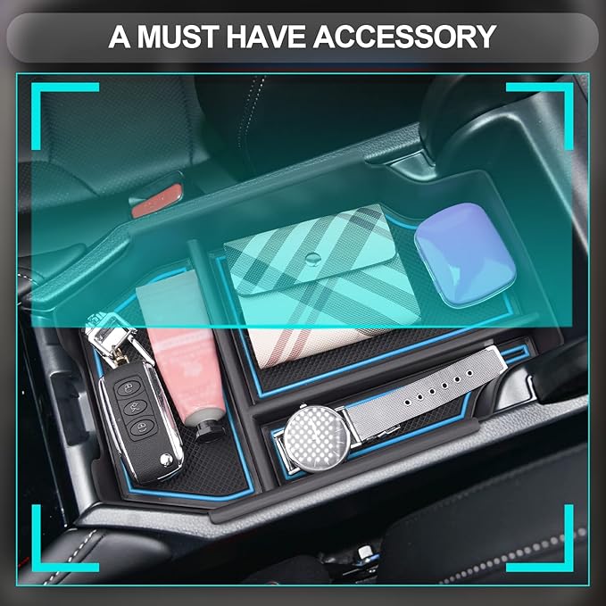 CDEFG 2023-2026 Accord Center Console Accessory Organizer for 2023 2024 2025 2026 Accord 11th Gen (Sport EX-L Sport-L Touring LX EX) Console Armrest Storage Box Accord Hybrid Accessories (Blue)