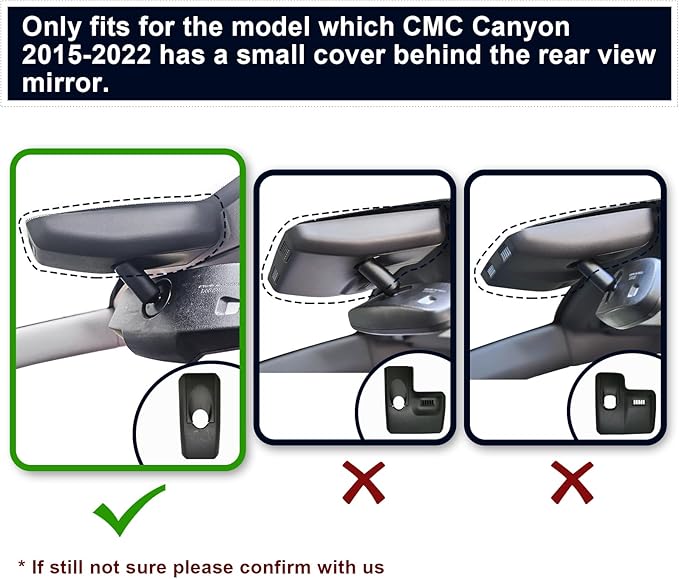 Mangoal 4K Dash Cam Custom fit for GMC Canyon 2015-2022 WD Elevation AT4 Denali(Model A), Integrated OEM Look, UHD 2160P Video, Built-in WiFi, G-Sensor, Loop Recording, Free App and 64GB Card