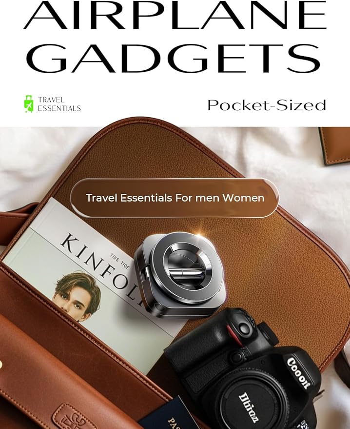 LISEN Airplane Travel Essentials for Women Men Phone Holder Cruise Must Haves International Europe Essentials Travel Size MagSafe Phone Accessories Airplane Gadgets Men Long Flight Mother's Day