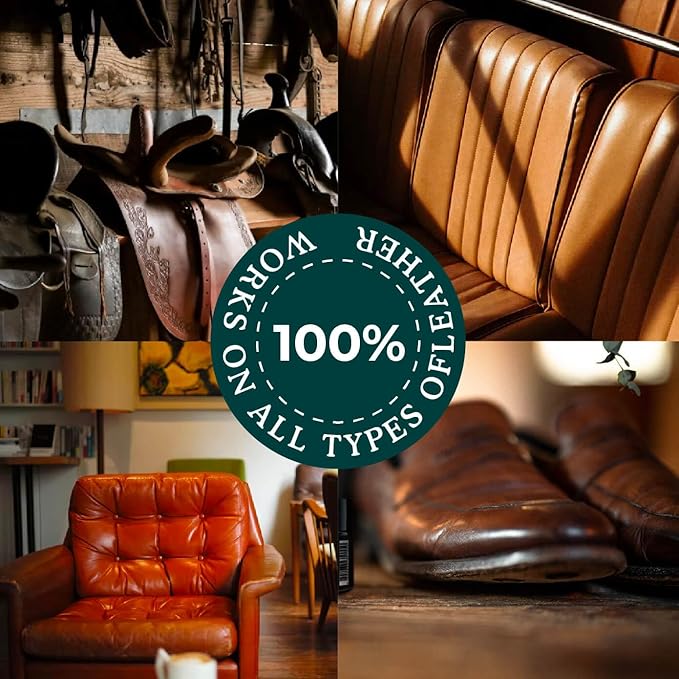 Clyde's™ Leather Conditioning Cream | All Natural, Non Toxic Formula | Restore & Repair Sofas, Car Seats, Shoes and More