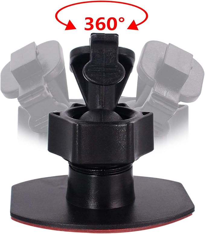 CH02B Car Dash Camera Mount Holder for 3M Double-Sided Adhesive Base -Driving Video Recorder Windshield/Dashboard Mount Holder for Yi/Apeman/DOD/HP Car DVR Camera GPS Phone Permanent Mount