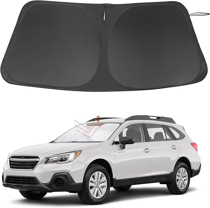 Windshield Sun Shade Custom Fit for 2015-2019 Subaru Outback Wagon Accessories Foldable Sunshade Sun Blocker Protect Car from Sun Rays & Heat Damage Keep Car Cooler