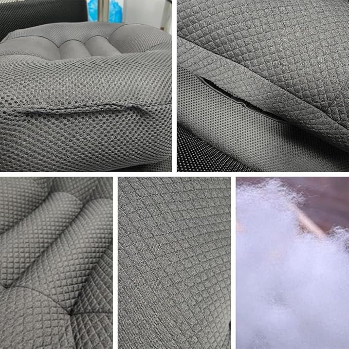 SEAHOME Car Booster Seat Cushion Heightening Height Boost Mat,Breathable Mesh Portable Car Seat Pad Fatigue Relief Suitable for Trucks,Cars,SUVs,Office Chairs,Wheelchairs (Grey)