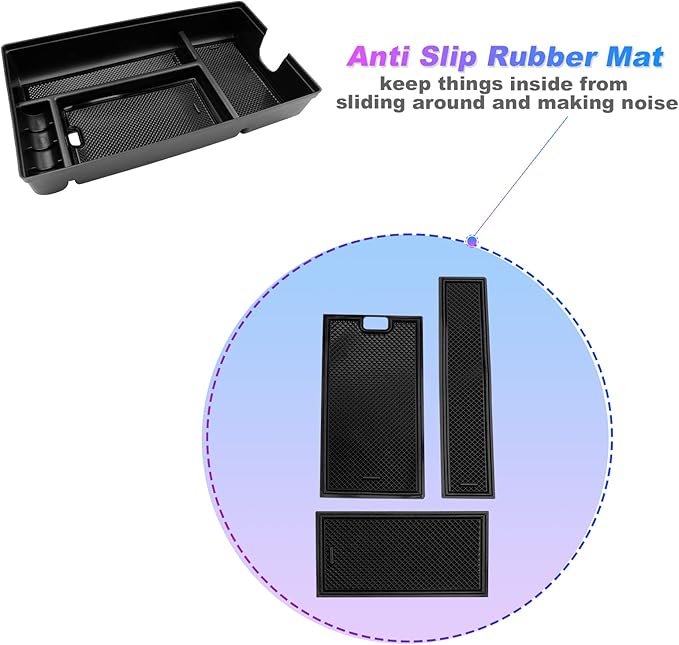 SXCY for 2023 2024 2025 2026 Lexus RX 350 Center Console Organizer 2023 2024 2025 2026 RX 350 Accessories Console Tray for 2024-2026 RX Hybrid RX 350h/ RX 500h F Sport Premium+/ Luxury
