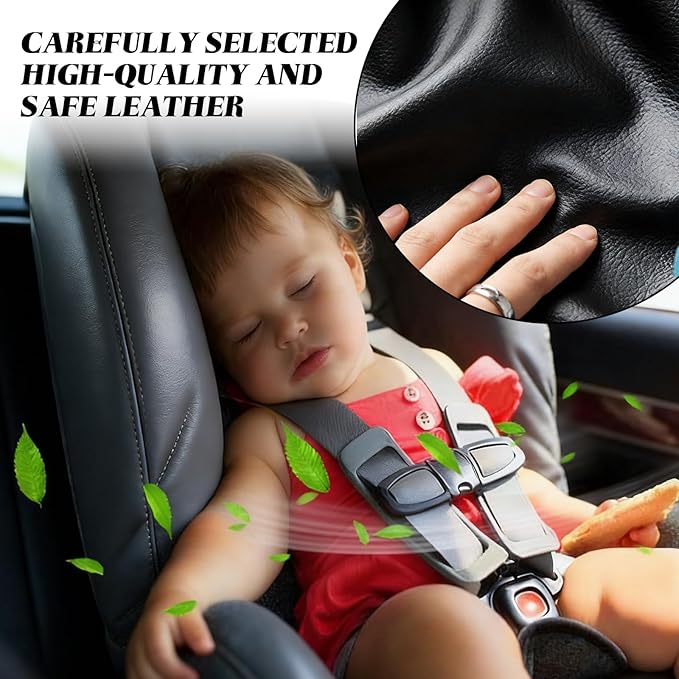 Car Center Console Cover, Upgraded Microfiber Car Armrest Cover Cushion, with 2 Storage Bags Scratch, Resistant Leather Cars Armrest Storage Box Universal Vehicles Accessories (Red)