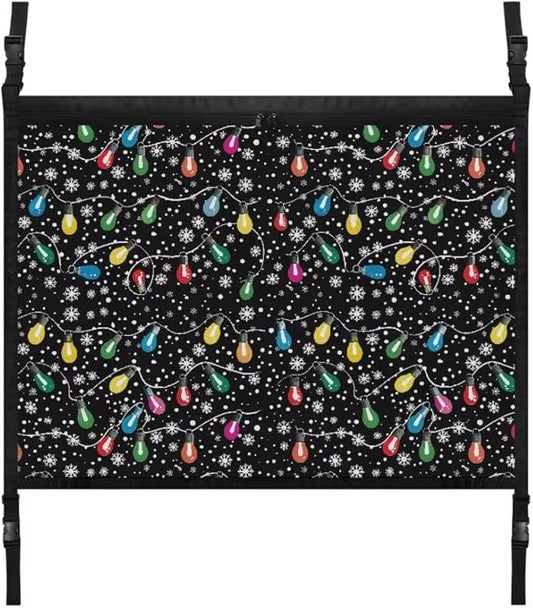 Colorful Lights Car Roof Storage Bag Car Seat Storage Hanging Bag Multi-Purpose Car Bag Storage Box Organizer Pouch Pocket Inner Car Accessories Compatible with Most Vehicles