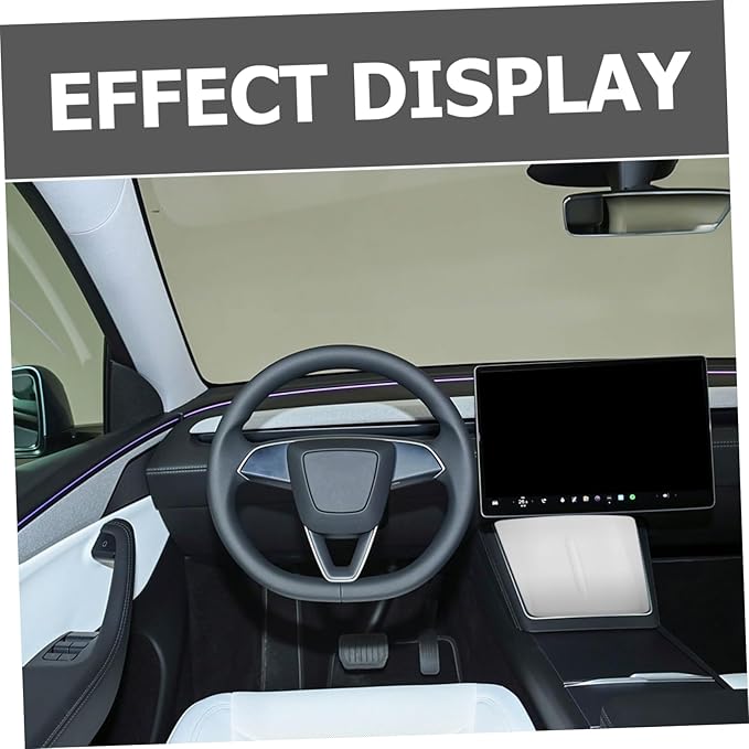 Charging Pad for Silicone Non- Charger Mat for Center Console - Phone Holder Car Interior Accessory White