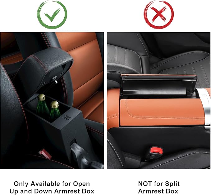surpassme Car Center Console Pad Protector, Comfortable Car Armrest Seat Box Cover/Cushion Universal for Car/SUV Cushion Accessories(Kahki)