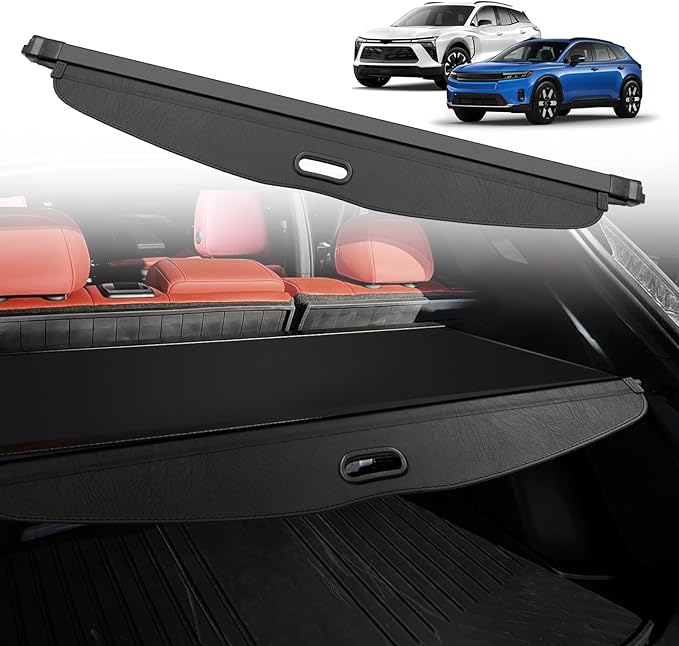 BestEvMod Retractable Trunk Cargo Cover Compatible with Chevy Blazer EV 2026 2025 2024 2023/ Honda Prologue Accessories Interior Accessories, Black Rear Trunk Cargo Shield Privacy Cover