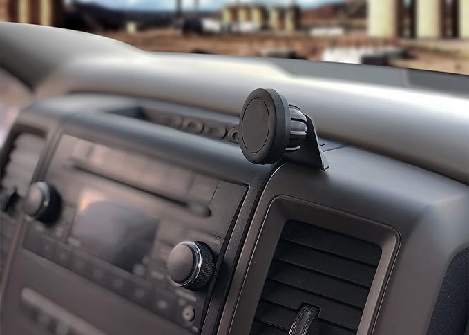 Course Motorsports Direct Fit Phone Mount - Dodge Ram 1500 (2009-2012), 2500/3500/4500/5500 (2010-2012) Compatible with All Phones - Manual Cradle