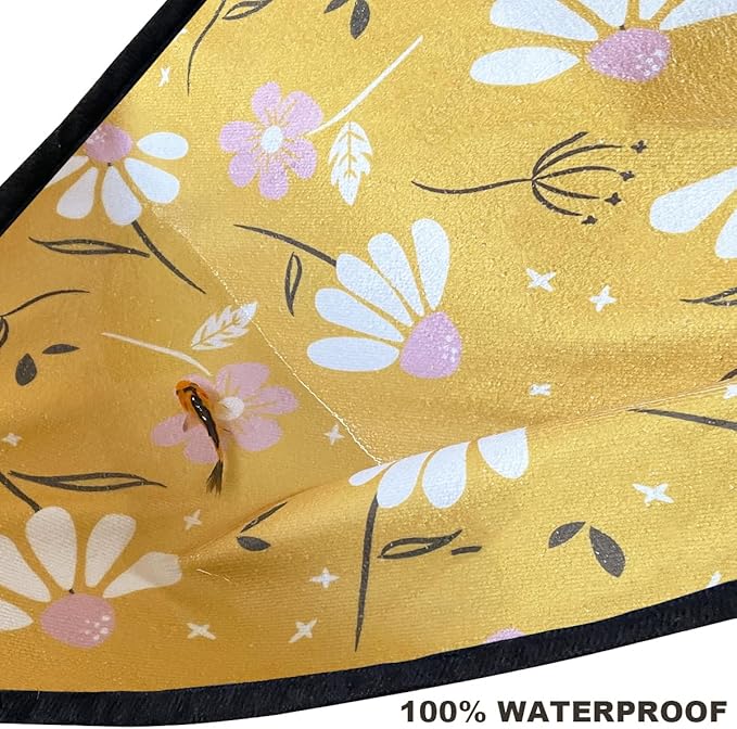 Car Seat Covers 2pcs Waterproof Towel Car Seat Cover Universal Fit for Most Trucks SUV Fitness Athletes Pets Gym and Water Sport，Chamomile