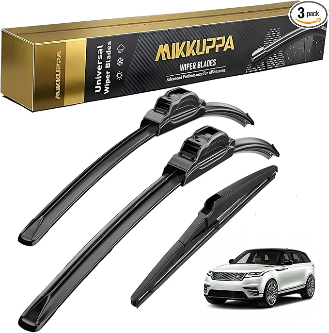 MIKKUPPA 26"+20"+12" Windshield Wiper Blades Replacement for 2015-2020 Land Rover Discovery Sport, 2020-2023 Hyundai Palisade, Front & Rear Durable Stable Quiet All Season Wiper Blades Set (Pack of 3)