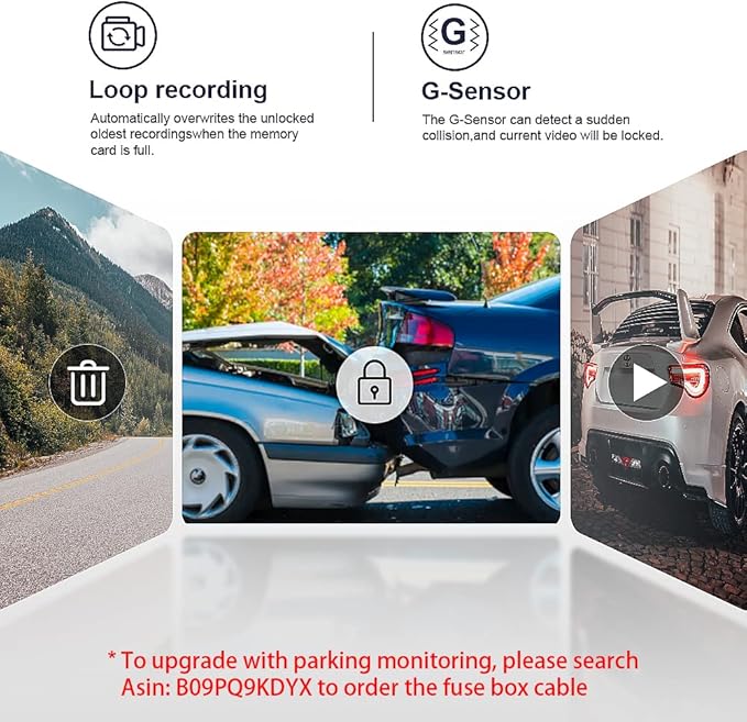 Fitcamx Front 2K+Rear 1080P Dash Cam Adapts for Honda Civic 2022-2026 (Grey Cover) Type R Si, Integrated OEM Look, Dual HD Video, Loop Recording, WiFi & APP, G-Sensor, Easy to Operate, 64GB Card