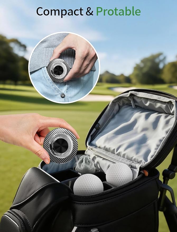 GBEAST Magnetic Golf Cart Phone Holder Compatible with MagSafe for iPhone 12-17 Series,360° Rotation Golf Accessories for Men Women,N52 Magnets Phone Mount for EZGO/Club Car/Yamaha, Ideal Golf Gifts