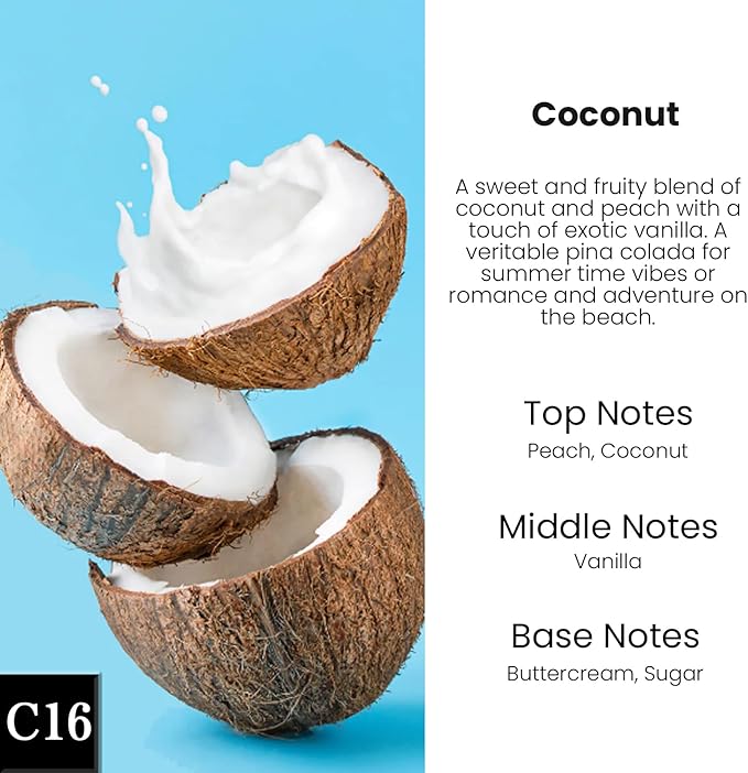 C Classy Hanging Car Air Freshener 2 Pack, Coconut Essential Oil Diffuser, Long-Lasting Fragrance, Cute Glass Bottle Car Accessories for Women & Men, Made in USA