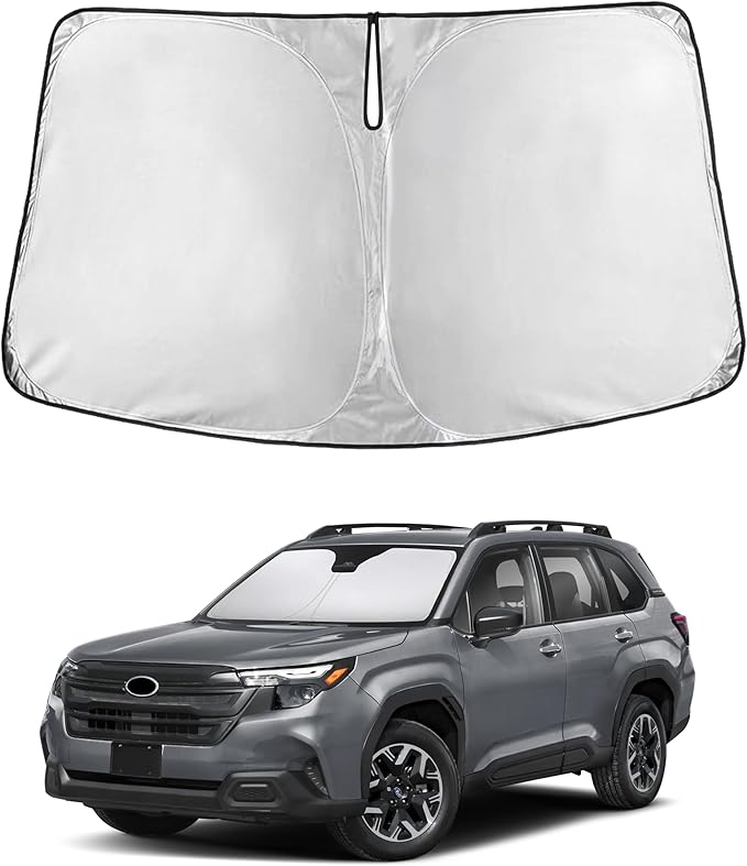 EcoNour Windshield Sunshade Compatible for Subaru Forester 2025 2026, Sun Visor for Front Windshield & Window Sun Shade Cover, UV Heat Blocker & Protector, Car Accessories