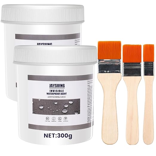 21 OZ (600g) Jaysuing Invisible Waterproof Agent, Waterproof Sealant, Transparent Rainproof Coating, Water-Resistant Anti-Leakage Agent, Transparent Repairing Leak Water-Resistant Adhesive