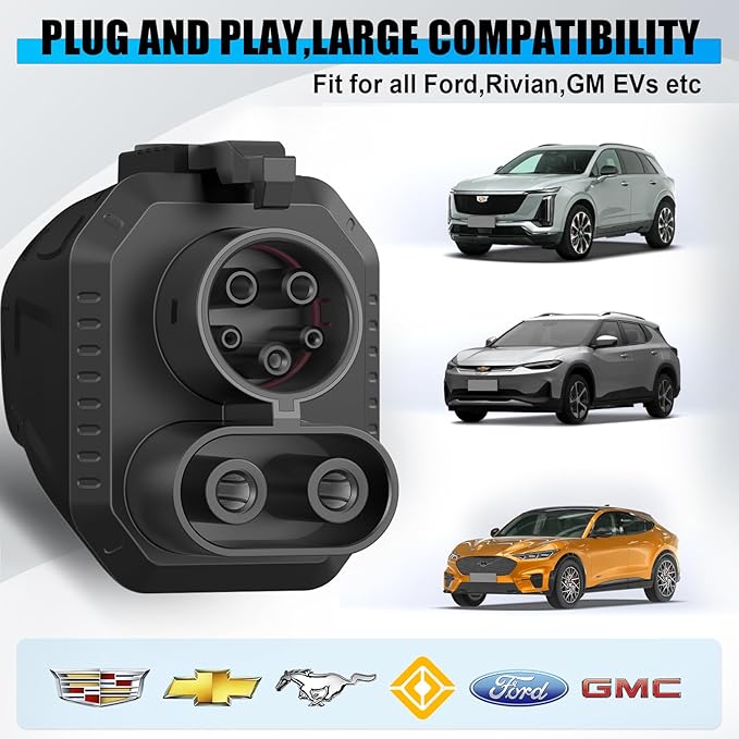 2026 Upgraded Tesla Supercharger to CCS1 Charger Adapter, [Max 500A 1000V] Fast Charge Electric Vehicle Charging Adapter, NACS to CCS Electric Vehicle Adapter Fit for All Ford EVs, GM, Rivian