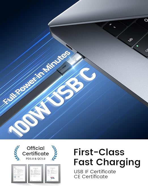 CAFELE Multi Charging Cable 100W Retractable USB C Cable, 6-in-1 Dual Type C and 27W L 5A Fast Charger Cord for Phone 16 15 14, Galaxy S24 S23, MBook, Pad and Multiple Devices (4.3ft)