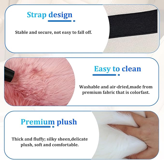 Car Center Console Cover, Fluffy Soft Vehicle Middle Console Arm Rest Cushion Pad, Furry Automotive Interior Armrest Seat Box Protector Decoration Accessories, Universal Fit (Coffee)