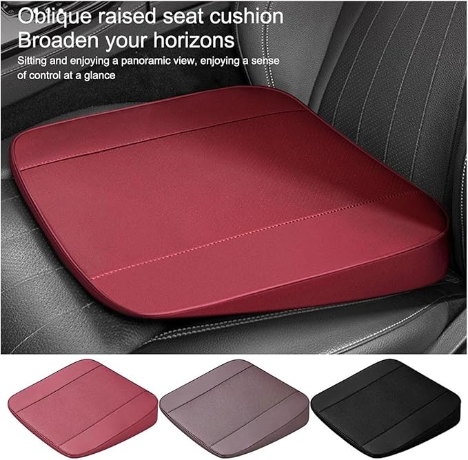 Comfortable Car Seat Cushion with Lumbar Support - Breathable Slip Booster Cushion for Office and Car Use
