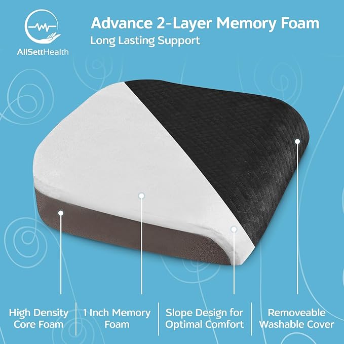 Large Seat Cushion (19” x 17” x 3”) Memory Foam for Office Chair, Wheelchair Cushions, Floor Pillow | Cushion Back Pain Coccyx Pain Relief | Plush Velvet Cover with Carry Handle