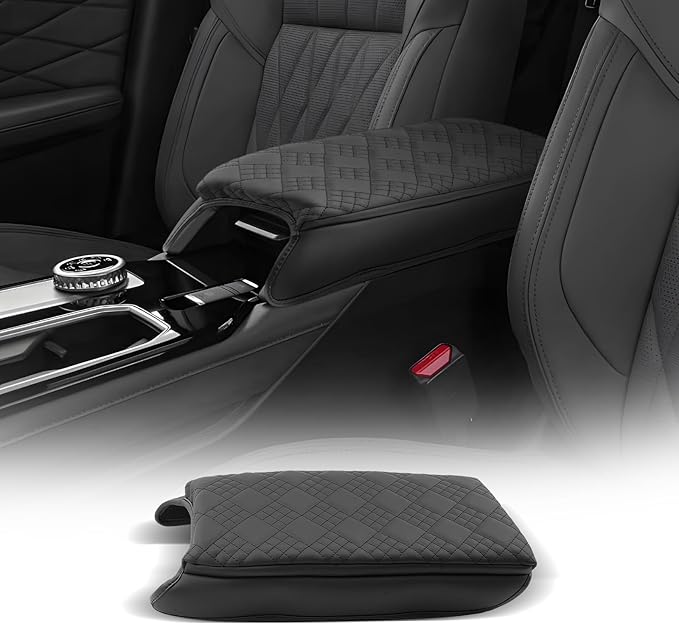 CDEFG for 2025 2026 Mitsubishi Outlander Center Console Cover Armrest Box Cover for Outlander Accessories Console Arm Rest Protector - FIT Fuel-Powered Model Thickened