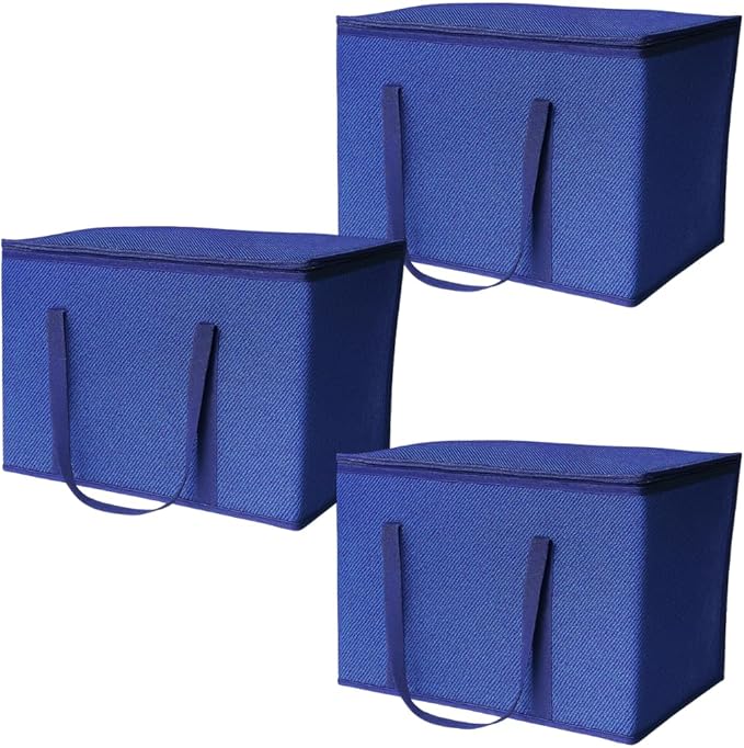 DURASACK XXXL Insulated Food Delivery Bag – 23”x14”x15” Reusable Catering Tote for Hot & Cold Food – Water-Resistant Thermal Carrier for Meal Transport, Grocery Runs, and Events, Blue