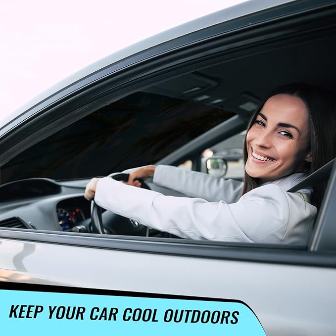 Windshield Sun Shade - Car Windshield Sun Shade for UV Protection Heat Reduction 2025 Sun Visor for Car Interior (55"x31.5")
