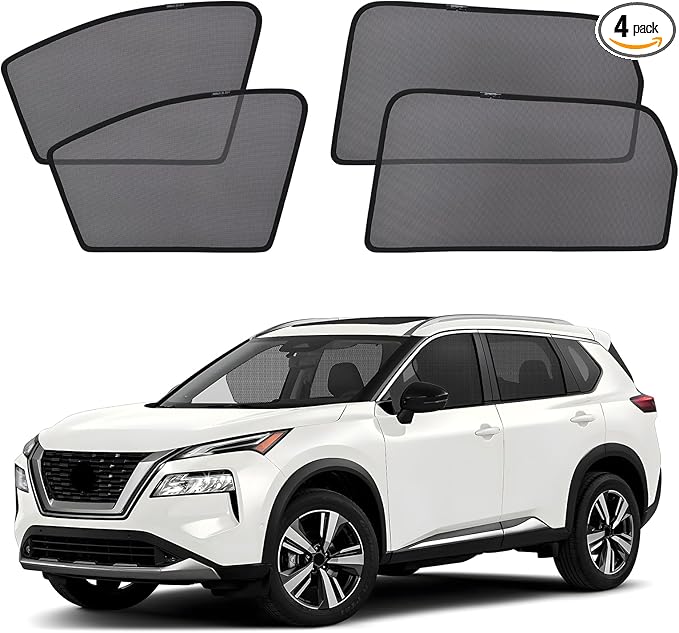 XCBYT Rogue Window Shades for 2021-2023, 4PCS Side Window Sun Shades with Breathable Mesh, Magnetic Car Window Covers for Baby & Privacy, UV Protection & Heat Insulation