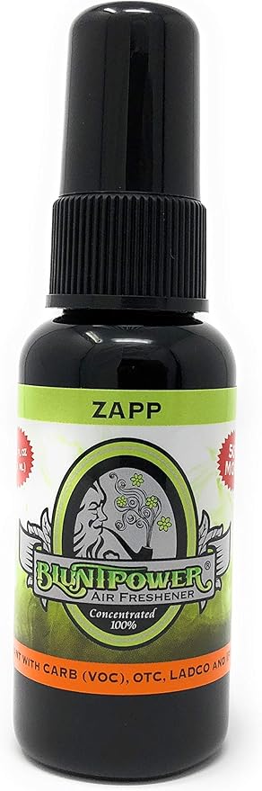 BluntPower (Zapp, 1 Pack) Concentrated Odor Eliminator & Diffuser Oil - Room Deodorizer, Odor Eliminator, Air Freshener - Premium Oil Based Air Freshener