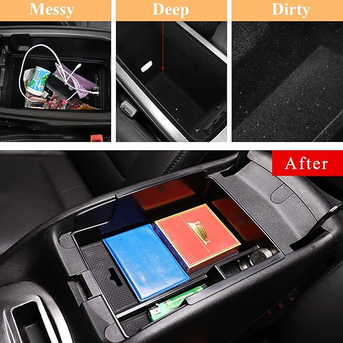 TTCR-II for Chevy Malibu Console Organizer Tray 2016-2025, Center Console Organizer for Chevy Malibu 2016 2017 2018 2019 2020 2021 2022 2023 2024 2025
