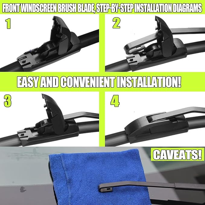 Front Wiper and Rear Wiper Blade Replacement for 08-13 Chevy Tahoe, 08-13 Suburban 1500/2500 07-14 Cadillac Escalade/ESV/EXT OEM Wiper Blades, Genuine Replacement (22“/22”/12” 3-Pack)