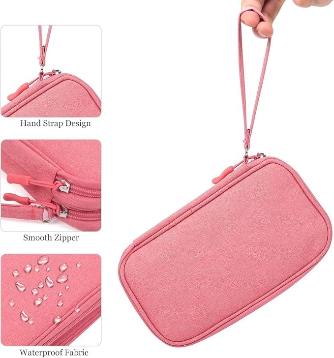 Electronic Organizer Travel USB Cable Accessories Bag/Case,Waterproof for Power Bank,Charging Cords,Chargers,Mouse,Earphones Flash Driver