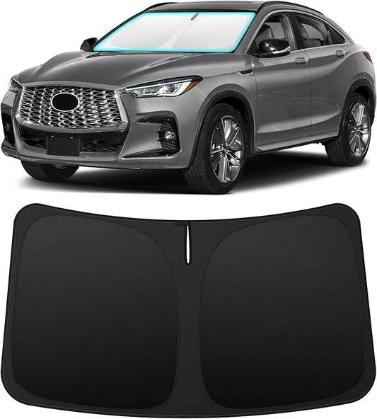 INSAUTO Custom Fit Windshield Sun Shade Accessories for Infiniti QX55 2022-2025, Foldable Front Window Sunshade, UV & Heat Reflector, Keeps Interior Cool, Includes Storage Bag