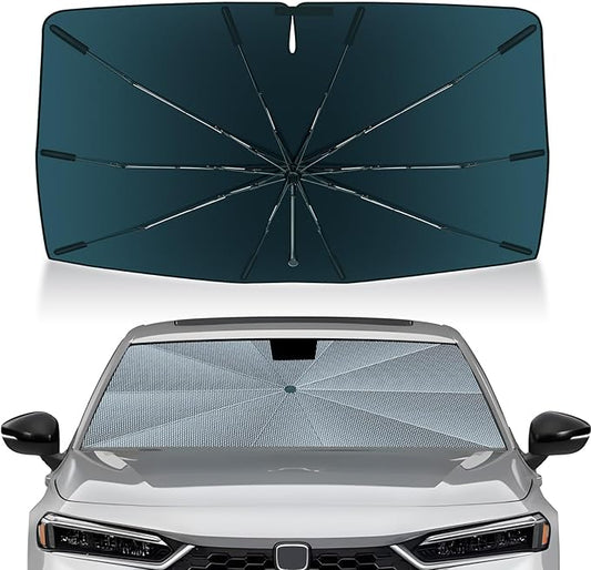 Autorder Windshield Sun Shade Umbrella for 2022-2025 2026 Honda Civic Accessories,Upgraded Ice Crystal Material,Easy Setup Umbrella Sunshade for Car Windshield,100% Sun Blocking