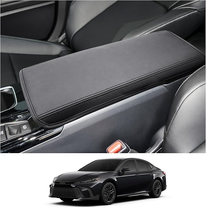 CDEFG for 2025 2026 Toyota Camry Accessories Armrest Cover for 2025 2026 Toyota Camry(XSE/XLE/SE/LE) Center Console Cover Middle Console Pad Arm Rest Central Consola Cushion Seat Box Cover