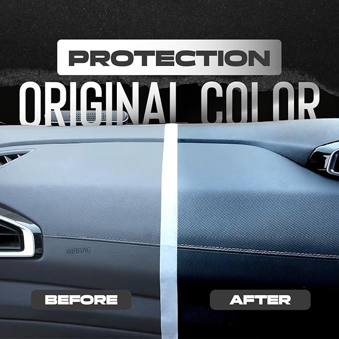 GX-3 Plastic Restorer – Black Plastic Restorer for Cars & Automotive Trim Restorer – Interior Car Cleaner & Exterior Faded Plastic, Vinyl & Rubber Renewer with Aloe Vera 12PK (8 fl oz)